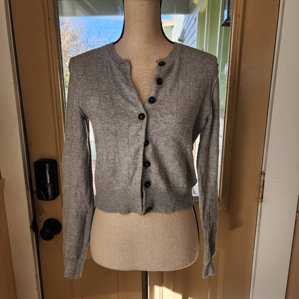 Grey Free People Cardigan | S